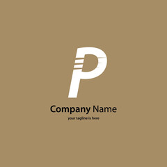 elegant simple logo of company