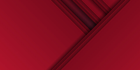 High contrast red and black glossy stripes. Abstract tech graphic banner design. Vector corporate background