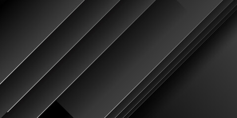 Modern abstract black 3d banner background for presentation and social media post stories