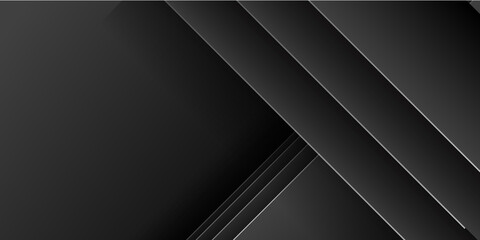 Black metal abstract background with shadow 3D overlap layers for presentation design templates