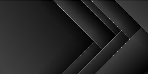 Modern abstract arrow black 3d overlap layers presentation background for social media post stories and business