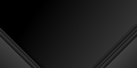Black presentation background with 3d overlap layers