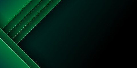 Abstract green black presentation background