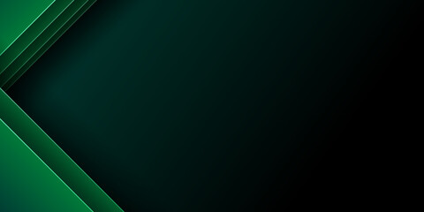 Abstract green black presentation background