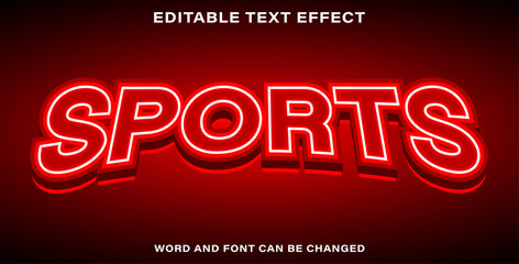 Text effect sports