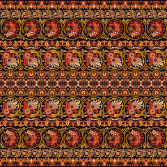 Abstract ethnic stripe pattern, vector background