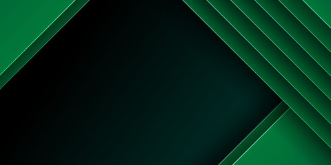 Dark green color abstract geometric background