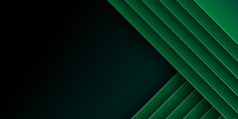 Dark green color abstract geometric background