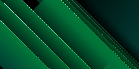 Black and green abstract background with diagonal lines, vector illustration