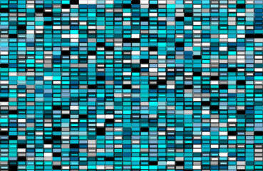 Modern abstract mosaic background with blue, green, and black colors