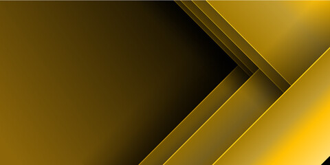 Modern shiny gold black metal abstract background for wide banner