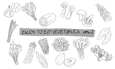 Vegetables various line set