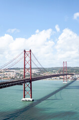25 de Abril bridge. Setúbal, Lisbon Portugal.