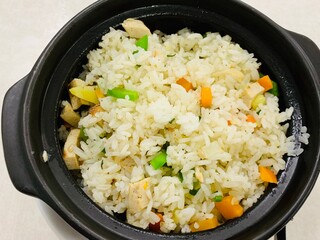 Casserole de riz, plat cambodgien