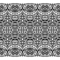 Vector ethnic nature ornamental background