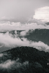 fog in the mountains