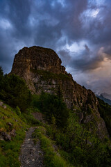 Schynige Platte Berner Oberland vor dem Sturm Gewitter Panorama