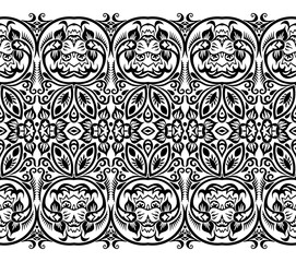 Vector ethnic nature ornamental background