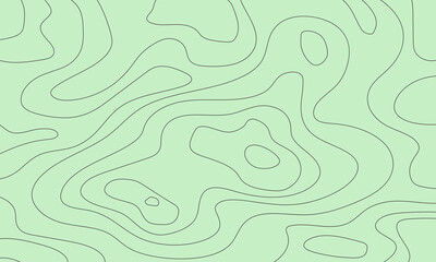 Modern topographic line contour map background, geographic grid map,design for packaging.Vector Illustration