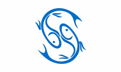 abstract fish logo