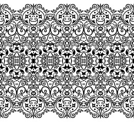 Vector ethnic nature ornamental background