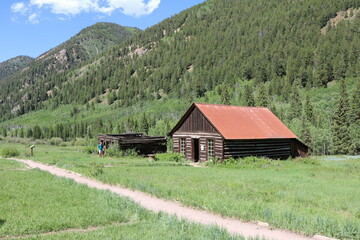 The old ghost town of Ashcroft near Aspen Colorado