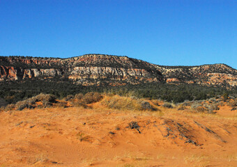 Arizona, USA- Panoramic of Colorful Desert Cliffs