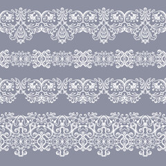 Abstract ethnic nature seamless line art stripes