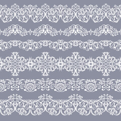 Abstract ethnic nature seamless line art stripes