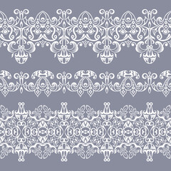 Abstract ethnic nature seamless line art stripes