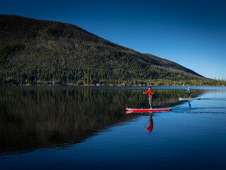 Grand Lake, Colorado, sin gente durante la pandemia y el memorial day.