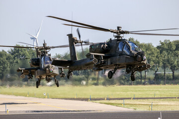 Fototapeta na wymiar Military attack helicopters
