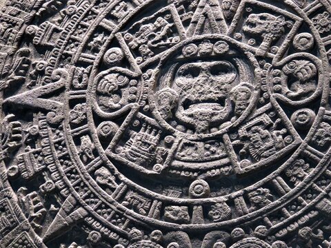 ancient aztec sun stone 