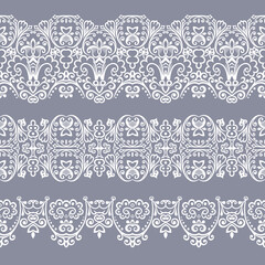Abstract ethnic nature seamless line art stripes