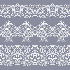 Abstract ethnic nature seamless line art stripes