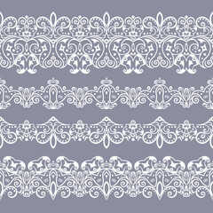 Abstract ethnic nature seamless line art stripes