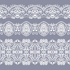 Abstract ethnic nature seamless line art stripes