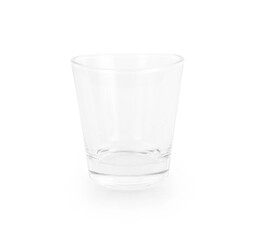 Empty glass isolated on a white background.