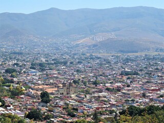 aerial view of Oaxaca city, Mexico