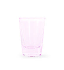 Empty glass isolated on a white background.