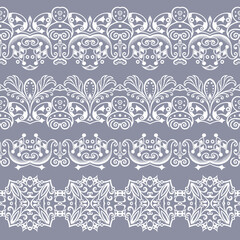 Abstract ethnic nature seamless line art stripes