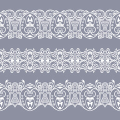 Abstract ethnic nature seamless line art stripes