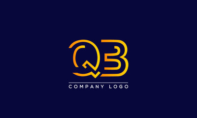 Creative letters QB o Logo Design Vector Template. Initial Letters QB Logo Design	