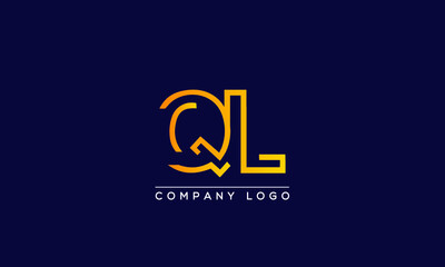 Creative letters QL or LQ Logo Design Vector Template. Initial Letters QL Logo Design	