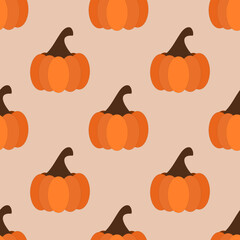 halloween pumpkins seamless pattern