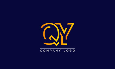 Creative letters QY or YQ Logo Design Vector Template. Initial Letters QY Logo Design	