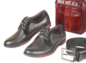 Men's shoes isolated on white background