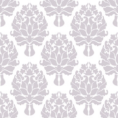 Damask seamless vector pattern. Wallpaper, fabric, background, print, tiles