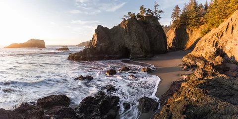 Fotobehang Secret Beach, Oregon © wollertz