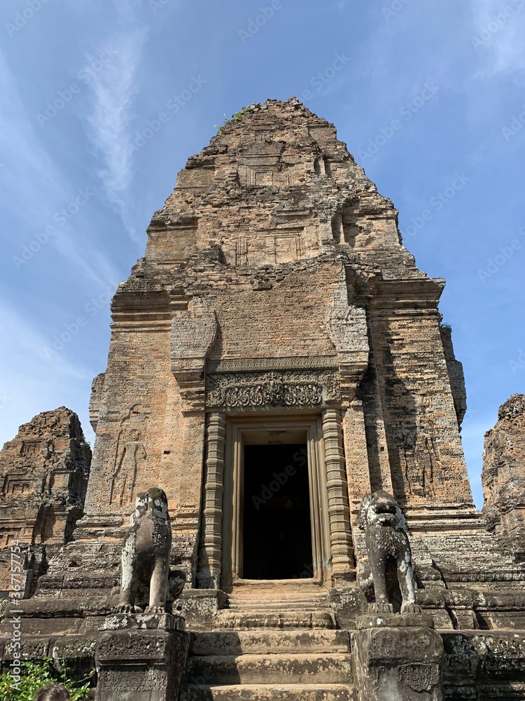 Poster Temple à Angkor, Cambodge